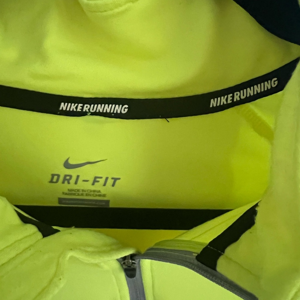 Nike Yellow Performance Jacket With Half-Zip And … - image 4